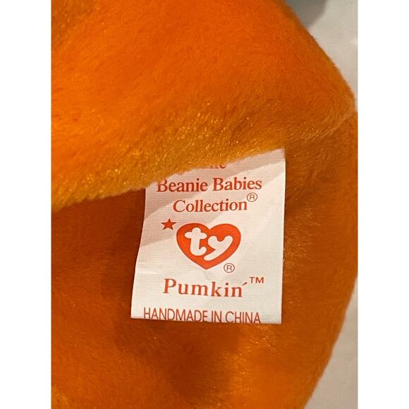 1998 TY Original Beanie Baby Pumpkin the Halloween Jack-o-lantern - Picture 7 of 7